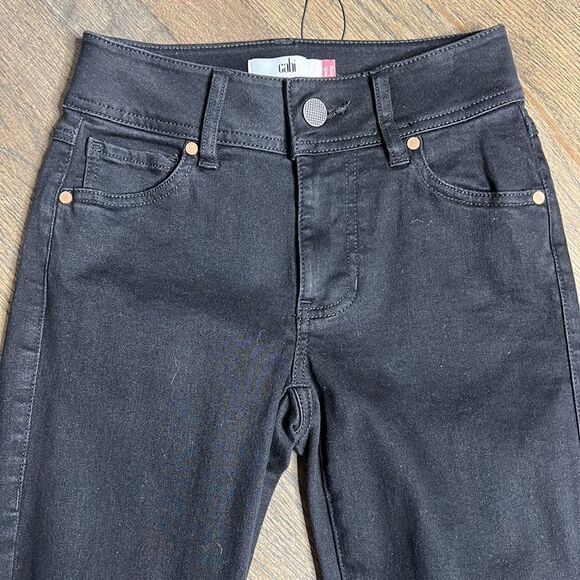 CABI Cinch Skinny Jeans Black High Rise Super Skinny Legging Stretch Denim #3748 - Picture 3 of 8